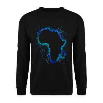 Africa - Unisex Sweatshirt - black - Front - Alina (178cm) & Michal (187cm)