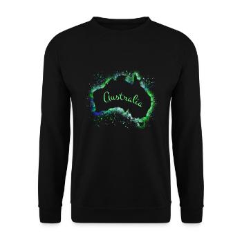 Australien - Unisex Pullover - Schwarz - Vorne - Alina (178cm) & Michal (187cm)