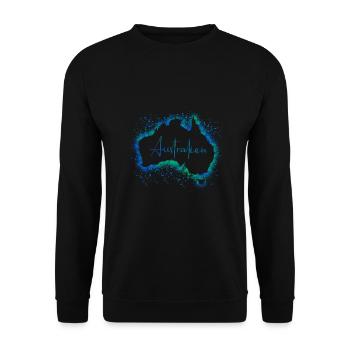 Australien - Unisex Pullover - Schwarz - Vorne - Alina (178cm) & Michal (187cm)