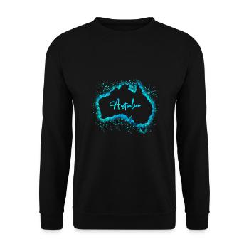 Australien - Unisex Pullover - Schwarz - Vorne - Alina (178cm) & Michal (187cm)