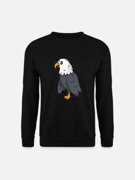 adler greifvogel süß bild - Unisex Pullover - Schwarz