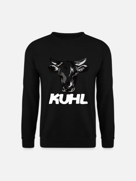 lustige kuh kuhl - Unisex Pullover - Schwarz