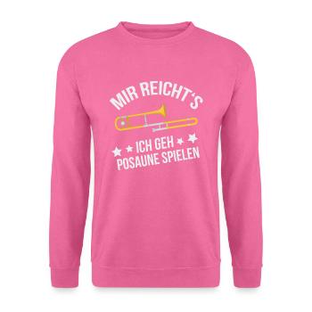 Posaune Blasmusik Blasorchester - Unisex Pullover - Pink - Vorne