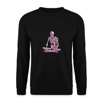 Skelett - Unisex Pullover - Schwarz - Vorne - Alina (178cm) & Michal (187cm)