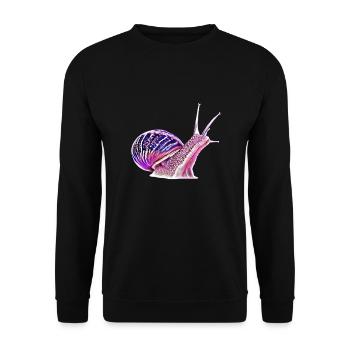 limace - Sweat-shirt Unisexe - noir - Devant - Alina (178cm) & Michal (187cm)
