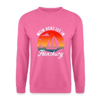 Flensburger Förde | Flensburg Geschenk - Unisex Pullover - Pink - Vorne