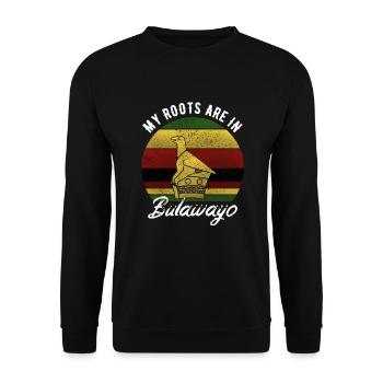 Bulawayo - Sweat-shirt Unisexe - noir - Devant - Alina (178cm) & Michal (187cm)