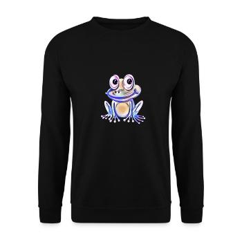 grenouille - Sweat-shirt Unisexe - noir - Devant - Alina (178cm) & Michal (187cm)