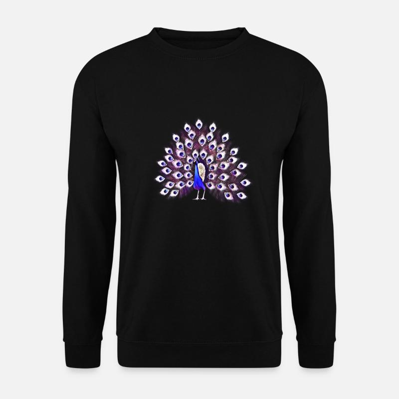 Pfau - Unisex Pullover - Schwarz