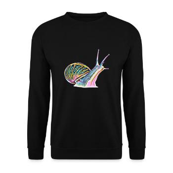 limace - Sweat-shirt Unisexe - noir - Devant - Alina (178cm) & Michal (187cm)