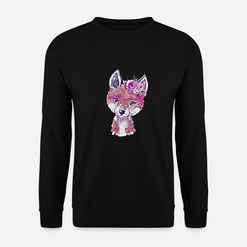 Fox - Unisex Sweatshirt - black