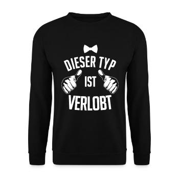 Verlobter Verlobt - Unisex Pullover - Schwarz - Vorne - Alina (178cm) & Michal (187cm)