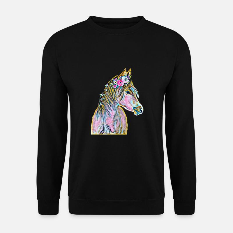 cheval - Sweat-shirt Unisexe - noir