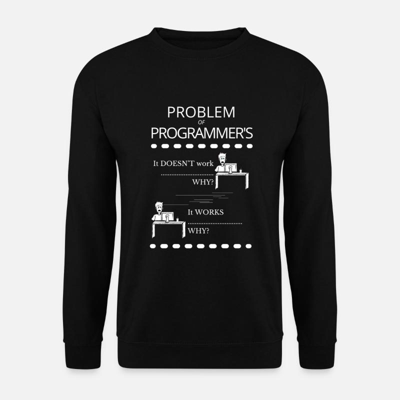 Funny programmer problem - Unisex Sweatshirt - black