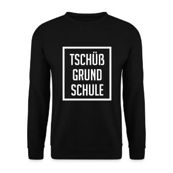 Grundschule Abschluss Grundschulabschluss Geschenk - Unisex Pullover - Schwarz - Vorne - Alina (178cm) & Michal (187cm)