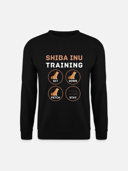 Witziges Shiba Inu Training - Unisex Pullover - Schwarz