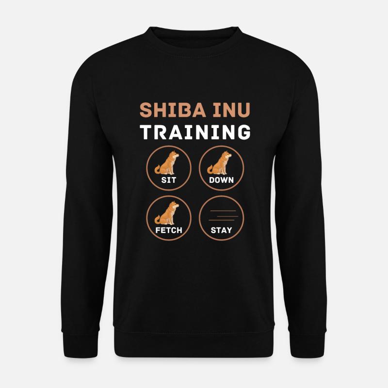 Witziges Shiba Inu Training - Unisex Pullover - Schwarz