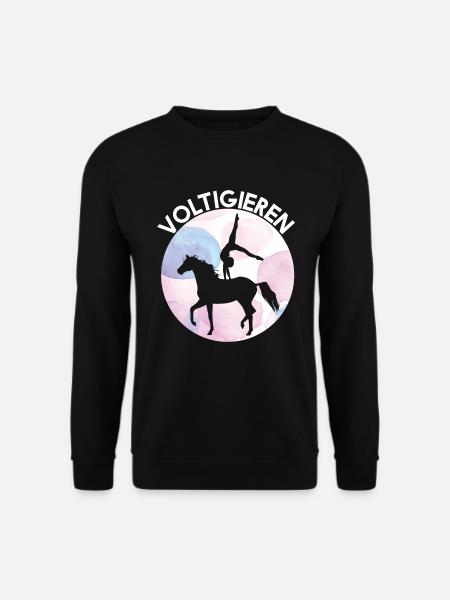 Voltigieren Pferd - Kunst Schön - Unisex Pullover - Schwarz
