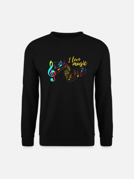 I love music - Unisex Sweatshirt - black