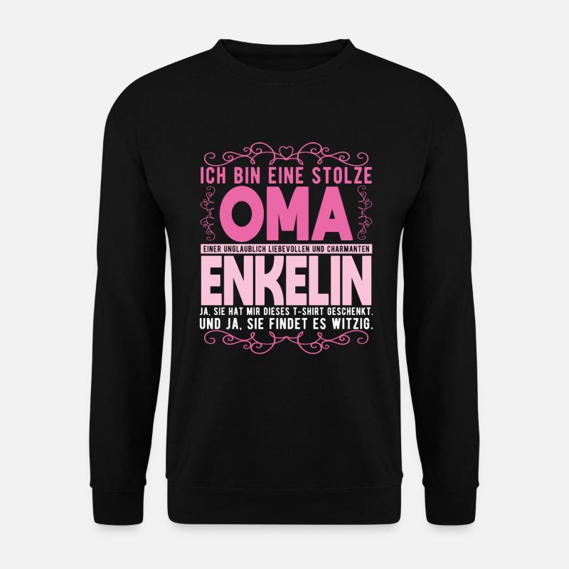 Geschenkideen für die Oma von Enkelin - Unisex Pullover - Schwarz