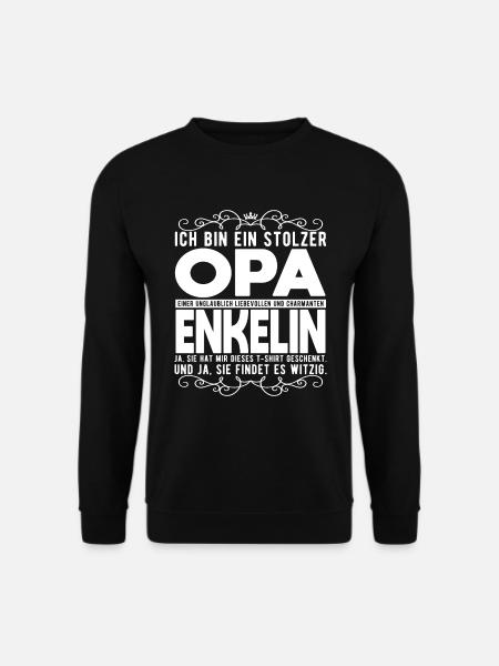 Geschenkideen für den Opa von Enkelin - Unisex Pullover - Schwarz