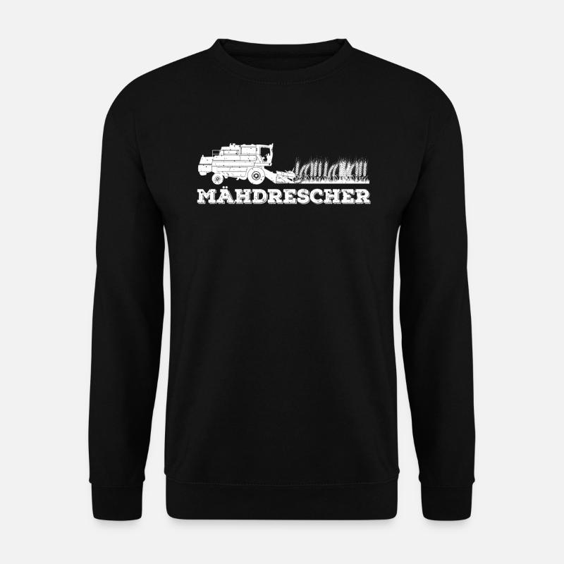 Mähdrescher Jungs - Mähdrescher Sprüche Bauer Trec - Unisex Pullover - Schwarz
