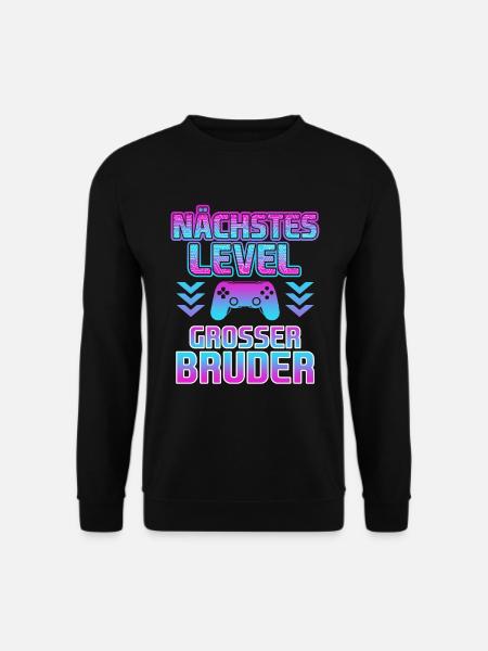 Nächstes Level ich werde großer Bruder - Unisex Pullover - Schwarz