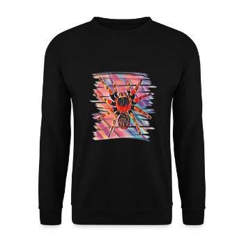 Vogelspinne - Unisex Pullover - Schwarz - Vorne - Alina (178cm) & Michal (187cm)