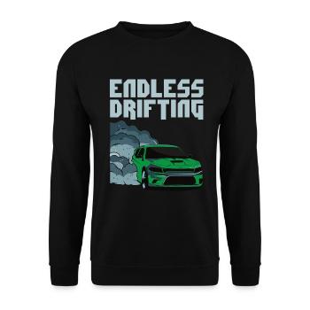 Perfect Endless Drifting - Cooles Shirts Racecar - Sweat-shirt Unisexe - noir - Devant - Alina (178cm) & Michal (187cm)