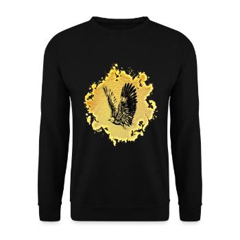 Eagle - Unisex Sweatshirt - black - Front - Alina (178cm) & Michal (187cm)