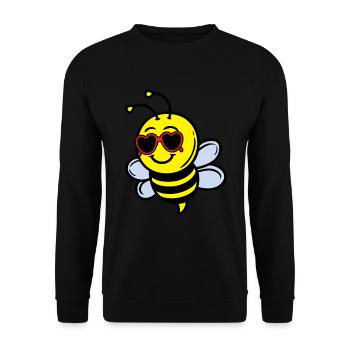 Bee Sumse - Apiculteur Sweet Bees - Sweat-shirt Unisexe - noir - Devant - Alina (178cm) & Michal (187cm)