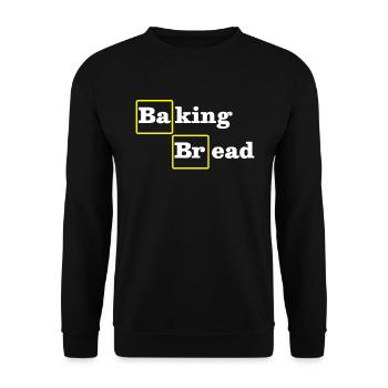 Baking Bread Funny - Unisex Sweatshirt - black - Front - Alina (178cm) & Michal (187cm)