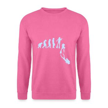 Tauchen Taucherin Taucher - Unisex Pullover - Pink - Vorne