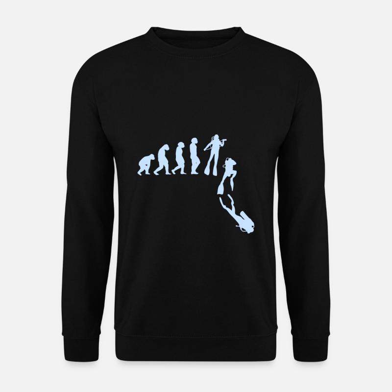 Tauchen Taucherin Taucher - Unisex Pullover - Schwarz