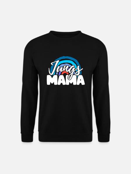 Jungsmama | mama von jungs | jungs mama | Geschenk - Unisex Pullover - Schwarz