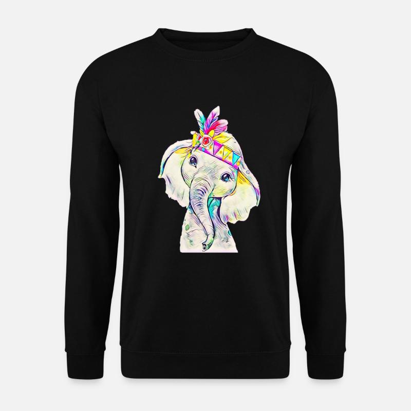 elephant - Unisex Sweatshirt - black