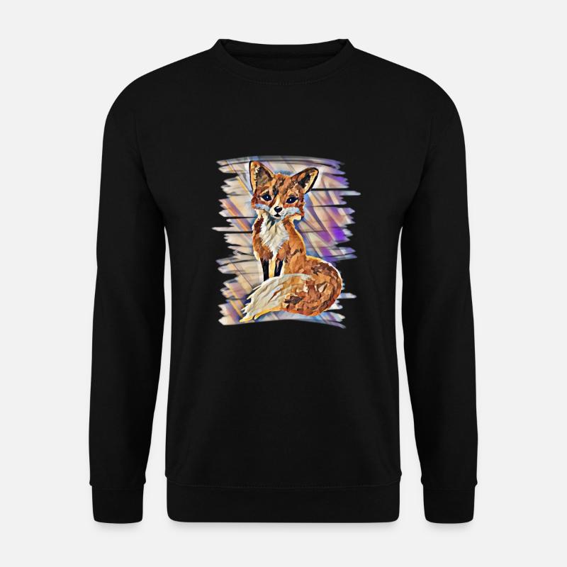 Fuchs - Unisex Pullover - Schwarz