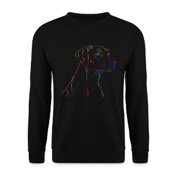 Couleurs du Rhodesian Ridgeback - Sweat-shirt Unisexe - noir - Devant - Alina (178cm) & Michal (187cm)