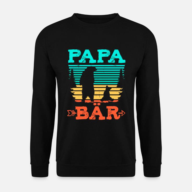 Papa Bär - Unisex Pullover - Schwarz