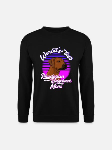 T-shirt pour chien Rhodesian Ridgeback Mom Gift - Sweat-shirt Unisexe - noir