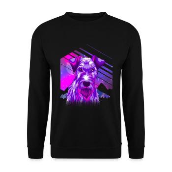 Irish Terrier dog gift - Unisex Sweatshirt - black - Front - Alina (178cm) & Michal (187cm)
