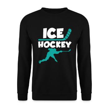 Hockey sur glace - Hockey sur glace Hockey sur glace - Sweat-shirt Unisexe - noir - Devant - Alina (178cm) & Michal (187cm)