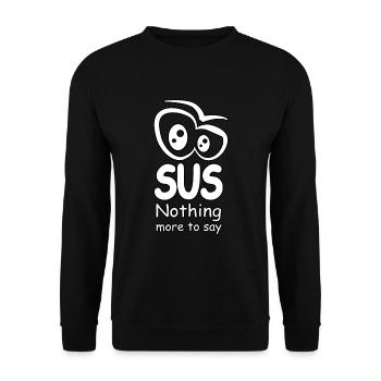 SUS - Nichts Mehr Zu Sagen - Unisex Pullover - Schwarz - Vorne - Alina (178cm) & Michal (187cm)