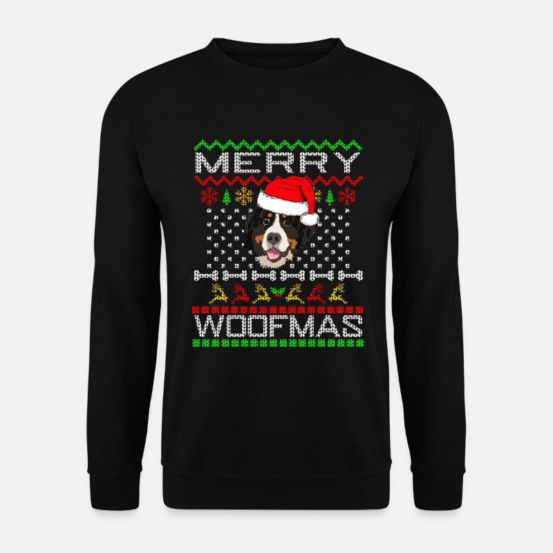 Berner Sennenhund Weihnachten Geschenk - Unisex Pullover - Schwarz