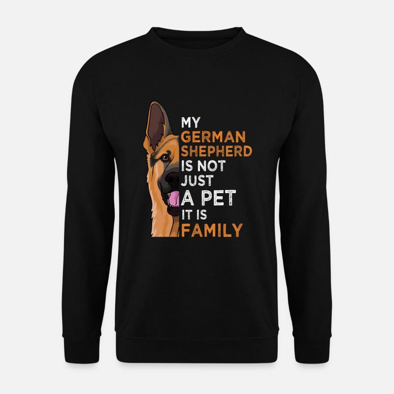 Deutscher Schäferhund Geschenk Herrchen - Unisex Pullover - Schwarz