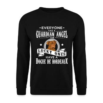 Cadeau drôle de chien de mastiff de Bordeaux - Sweat-shirt Unisexe - noir - Devant - Alina (178cm) & Michal (187cm)
