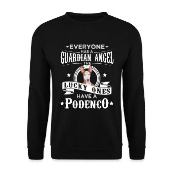 Cadeau chien Podenco drôle - Sweat-shirt Unisexe - noir - Devant - Alina (178cm) & Michal (187cm)