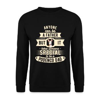 Cadeau de chien Podenco pour le propriétaire - Sweat-shirt Unisexe - noir - Devant - Alina (178cm) & Michal (187cm)