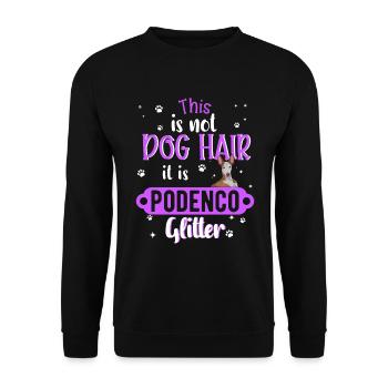 Podenco Dog Gift Funny Mum - Unisex Sweatshirt - black - Front - Alina (178cm) & Michal (187cm)
