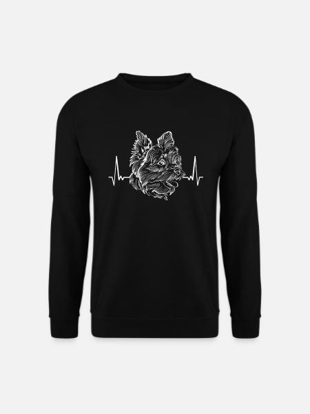 Morkie Hund Geschenkidee - Unisex Pullover - Schwarz